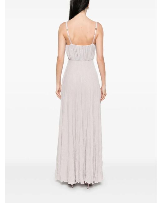 Elisabetta Franchi フローラルアップリケ ドレス White