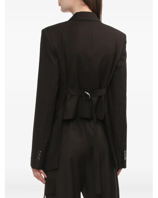 Helmut Lang Black Single-Button Blazer