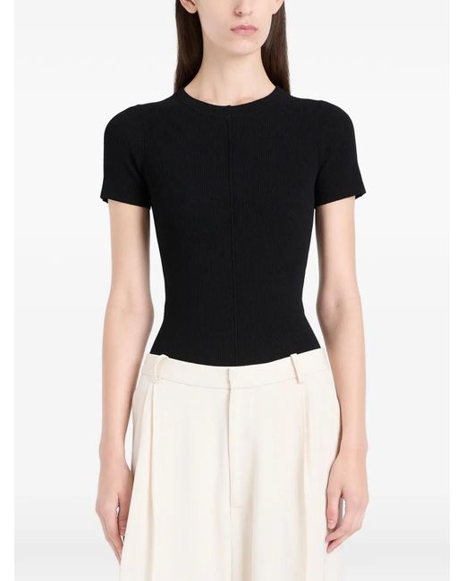 Proenza Schouler Black Sky Ribbed T-Shirt