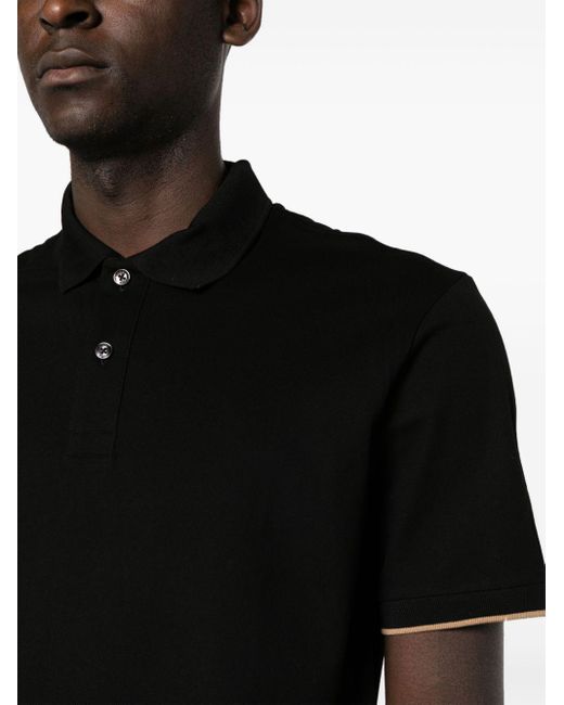 Boss Black Piqué-weave Cotton Polo Shirt for men