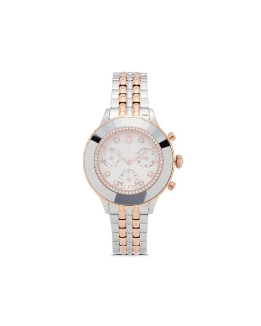 Swarovski White Octea Chrono 37Mm