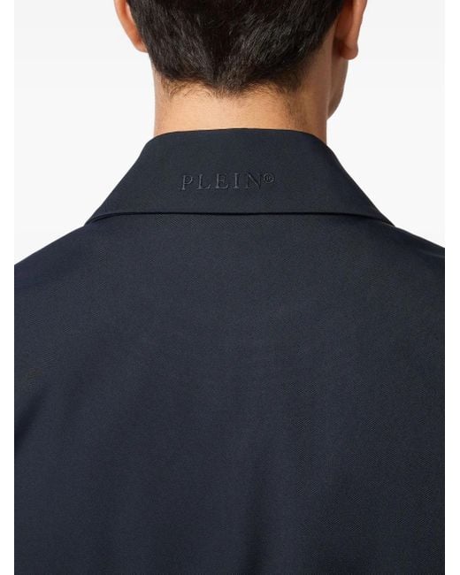 メンズ Philipp Plein ロゴ ジャケット Blue