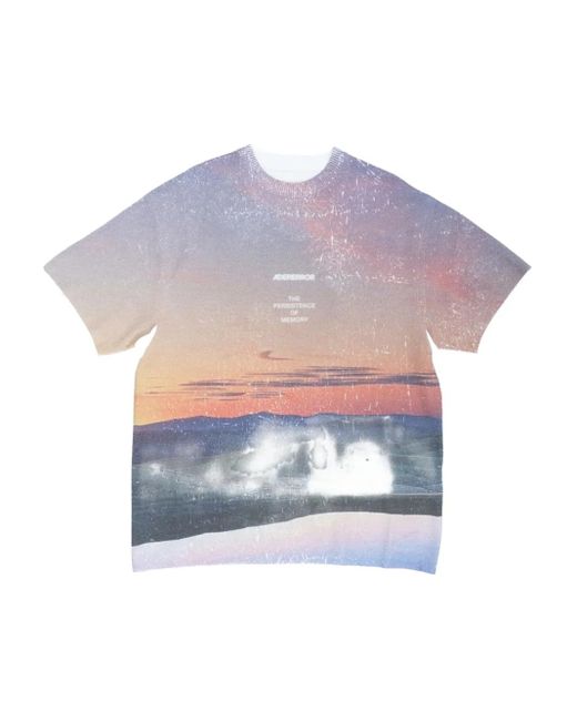 メンズ Adererror フォトプリント Tシャツ Gray