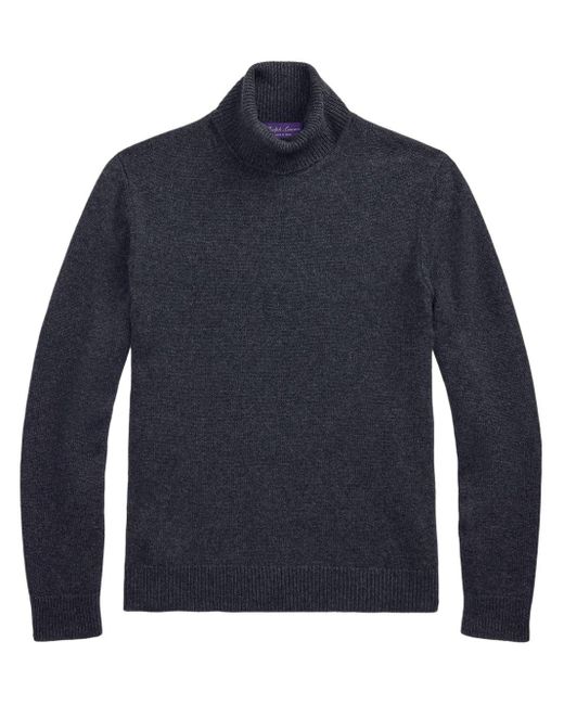 Ralph Lauren Blue Cashmere Turtleneck for men