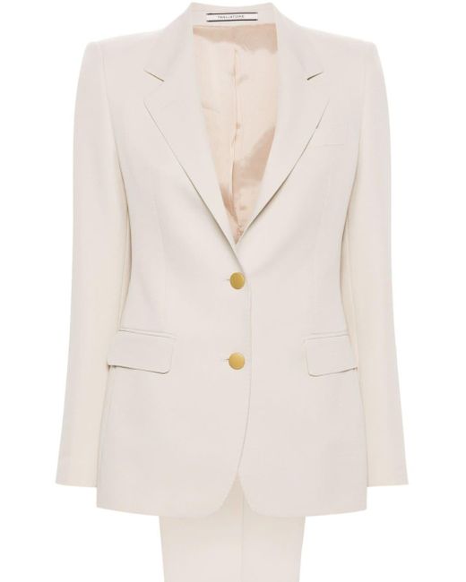Tagliatore White Crepe Single-breasted Suit