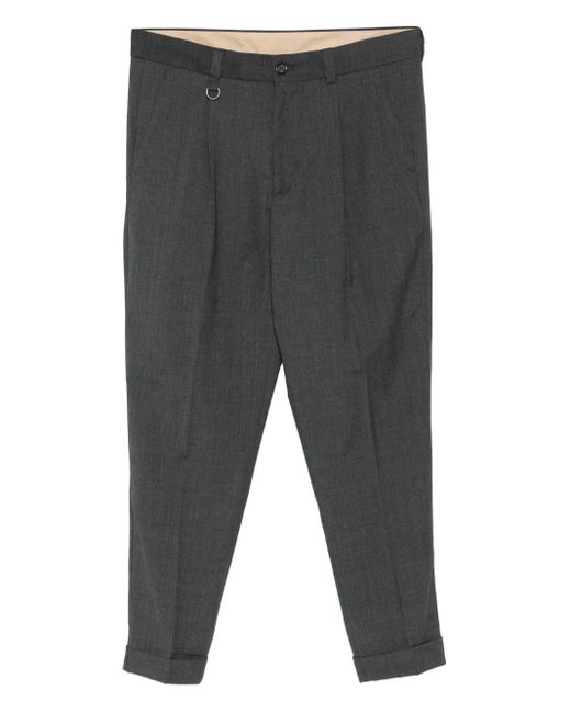 メンズ Paolo Pecora プリーツ パンツ Gray