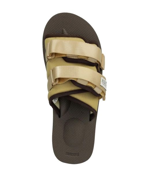 Suicoke Brown Touch-Strap Slides