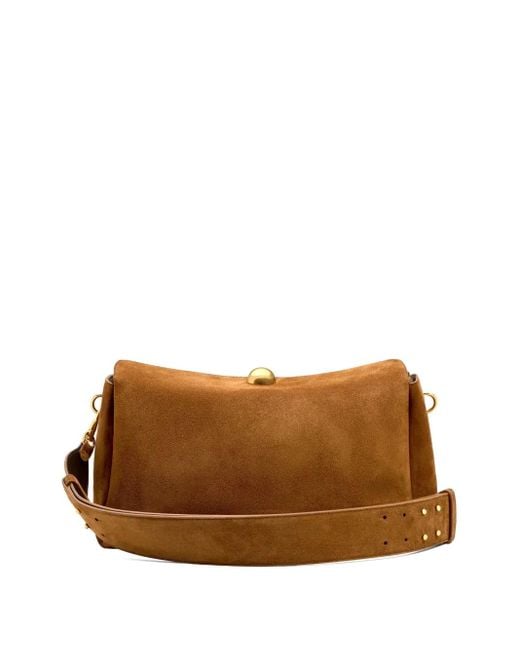 AMI Carrousel Medium Suède Tas in het Brown
