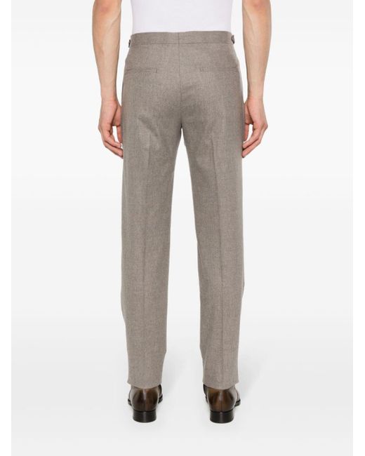 Pantalon de costume fuselé à rayures Tagliatore pour homme en coloris Gray