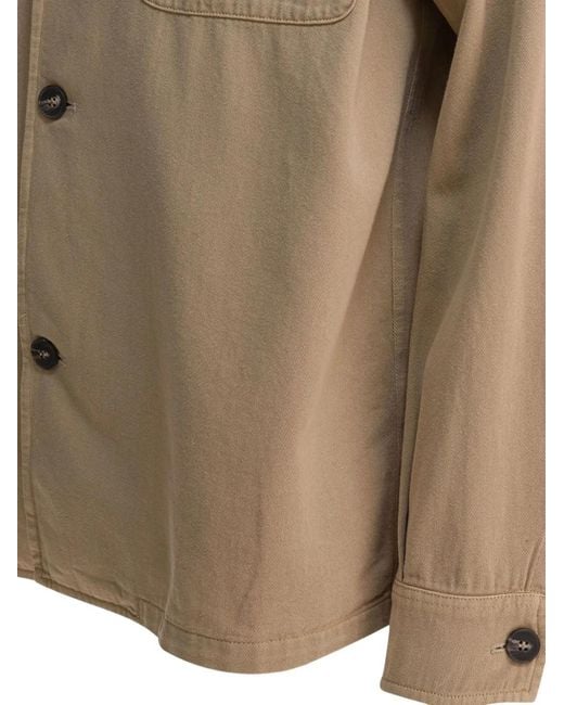 Altum Brown Button-Fastening Coat for men