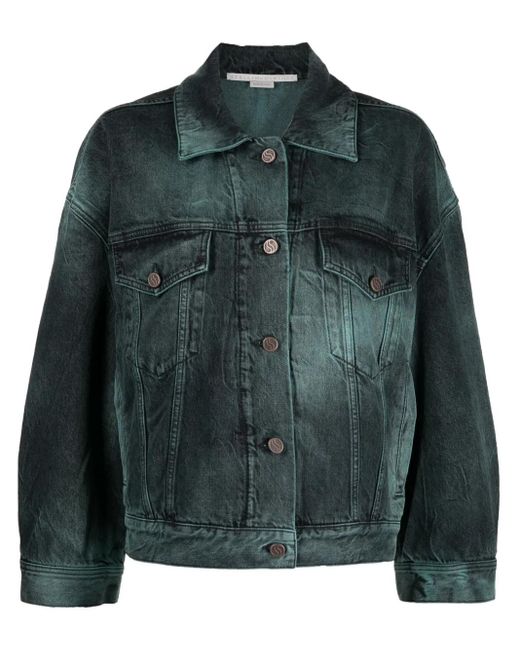 Stella McCartney Denim Jack in het Green