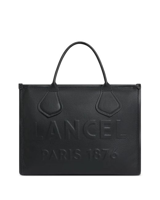 Lancel Black Medium Jour De Leather Tote Bag