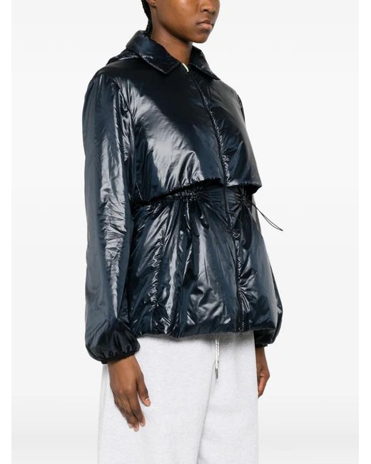 Herno Blue Veste En Jean À Lien De Resserrage