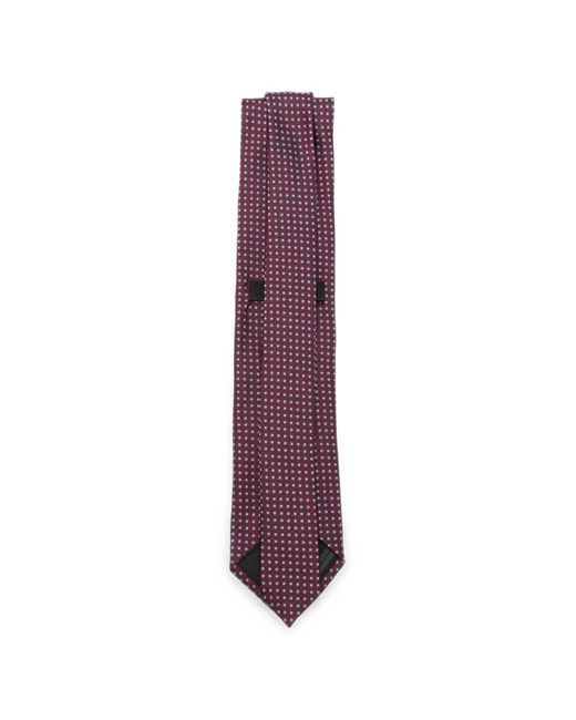 Zegna Purple Micro-Patterned Silk Tie for men