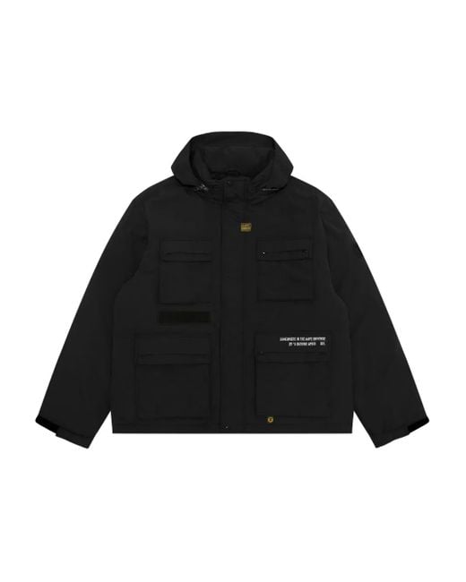 Aape By A Bathing Ape Black Hooded Pocket Jacket for men