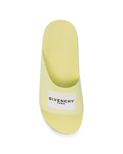 Givenchy Pantoletten Mit Logo-Patch in Yellow für Herren