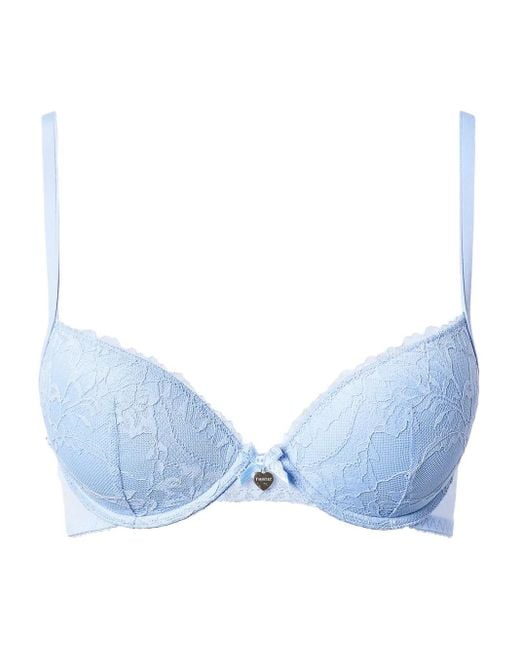 Twinset Push-Up Bh Met Geborduurd Kant in het Blue