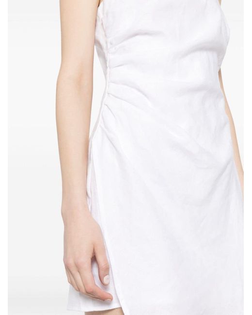 Reformation White Kerrigan Linen Dress