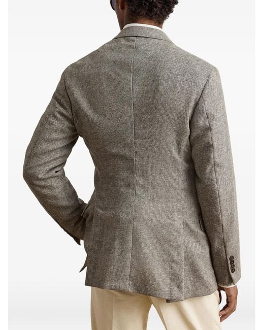 Ralph Lauren Gray Blazer À Simple Boutonnage Had for men