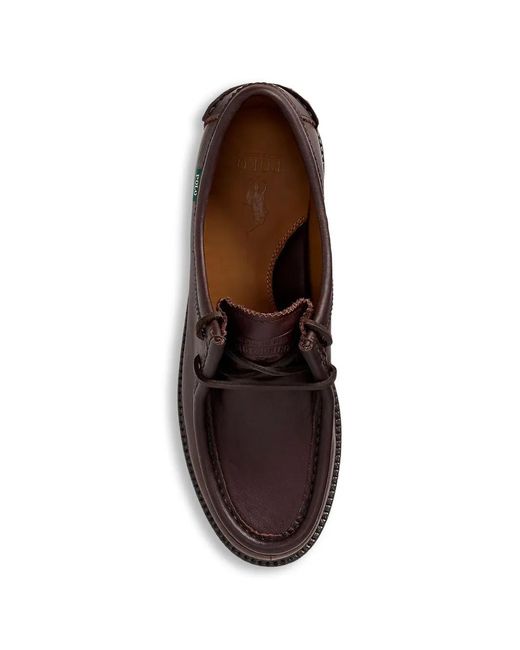 Polo Ralph Lauren Brown Leather Loafers for men