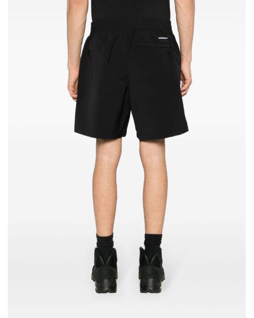The North Face Black Tnftm Easy Wind Track Shorts for men