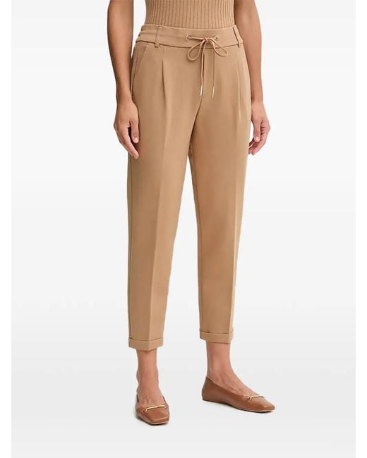 Benetton Natural Drawstring Tapered Trousers