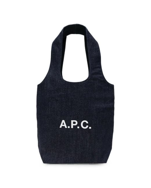A.P.C. Blue Petit Sac Cabas Ninon