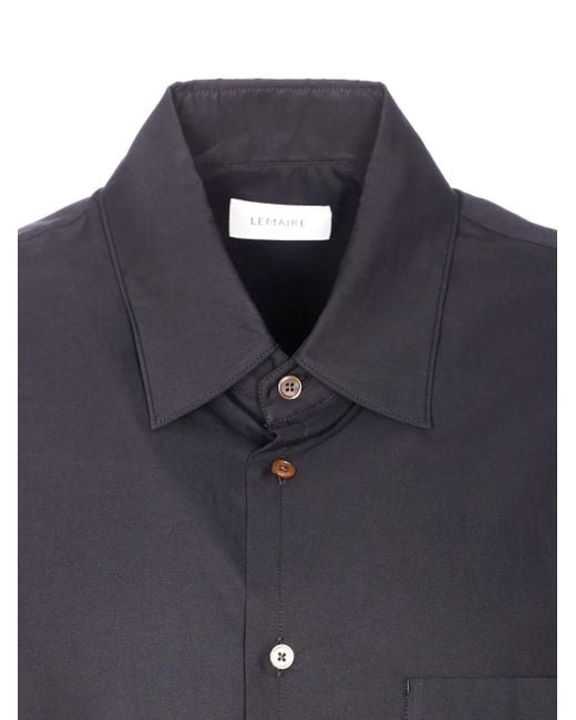 Lemaire Blue Patch-Pocket Shirt for men