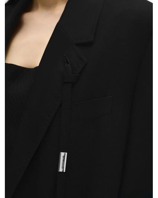 Ann Demeulemeester シングルコート Black