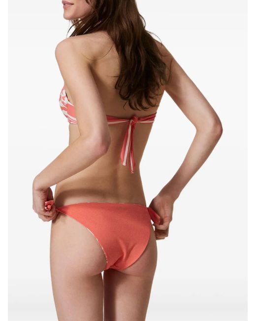 Twinset Pink Bikinihöschen Mit Grafischem Print