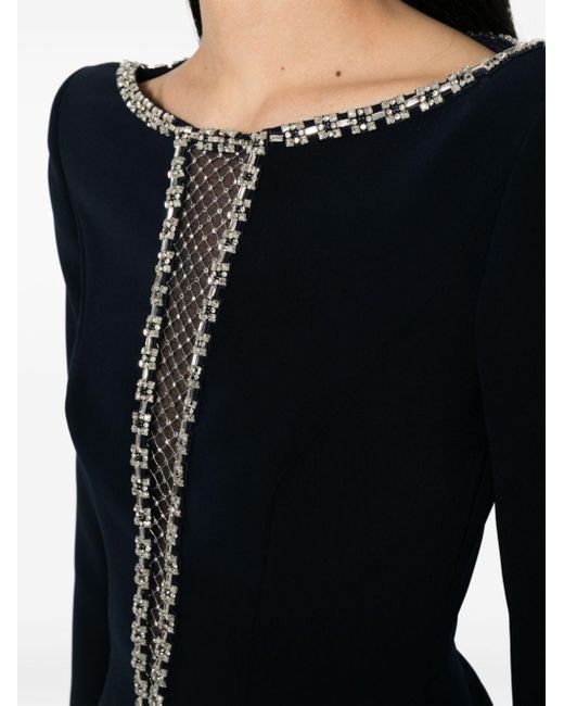 Jenny Packham Black Vera Kleid mit Kristallverzierung