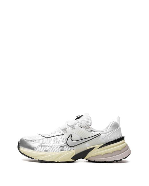 Nike White V2k Run "pure Platinum/metallic Silver" Sneakers for men