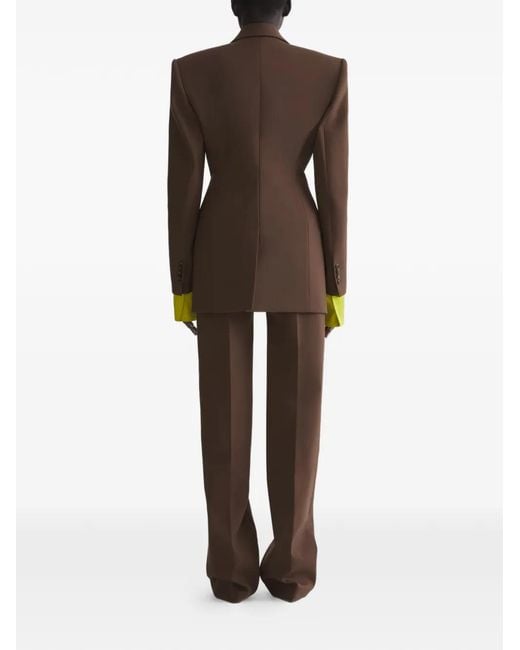Mugler Green Shoulder Pads Blazer