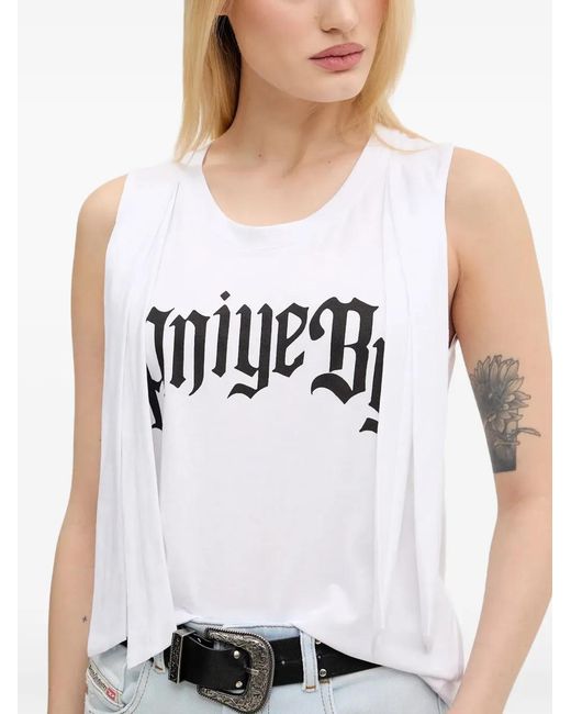 Aniye By White Cotton Tank Top