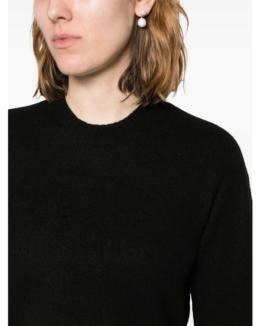Jil Sander Black Crew-Neck Wool Jumper