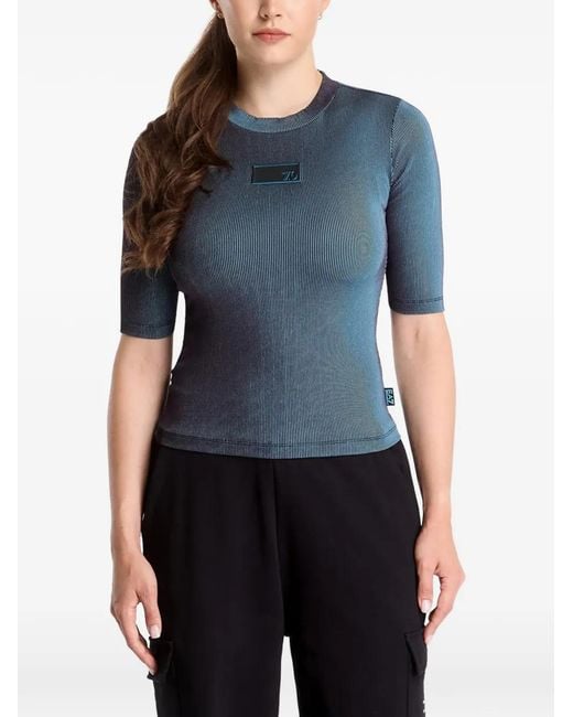 EA7 Blue Technical Jersey Slim-Fit T-Shirt