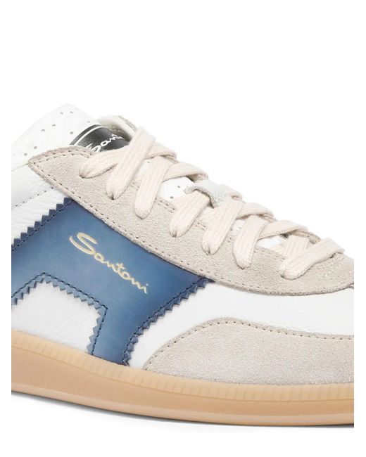 Santoni Blue Dbs Oly Sneakers for men