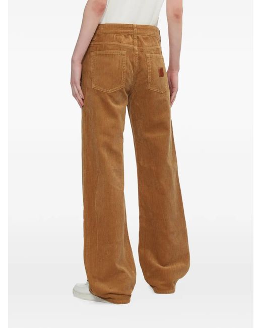 A Bathing Ape Brown Corduroy Straight Trousers