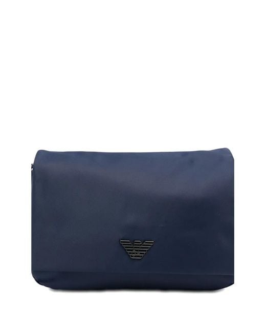 Emporio Armani Blue Nylon Crossbody Bag for men
