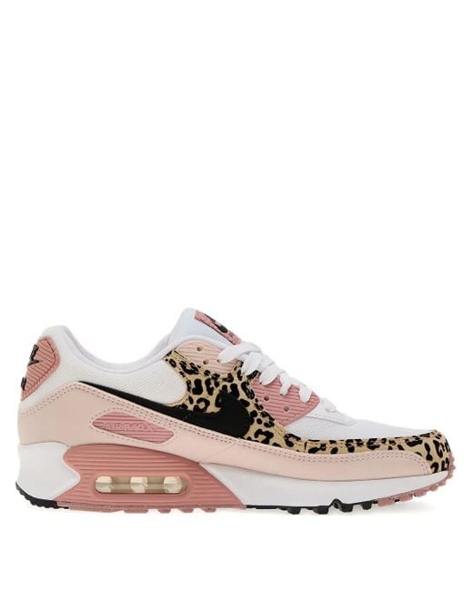 Nike Air Max 90 Sneakers Met Luipaardprint in het Pink