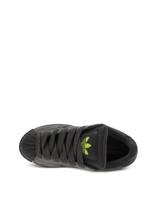 Adidas Gray Superstar St Three-Stripe Sneakers
