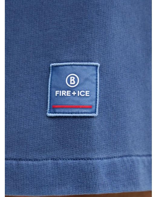 Bogner Fire + Ice Blue Iuseph Logo-Patch Elasticated-Waist Shorts for men