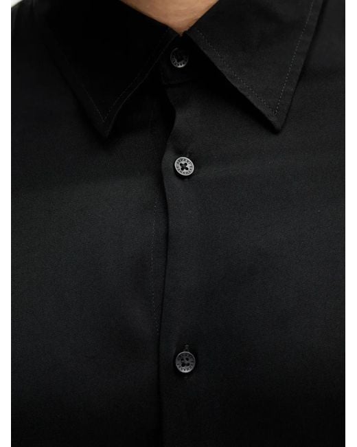 ARMANI EXCHANGE Black Buttoned Shirt for men