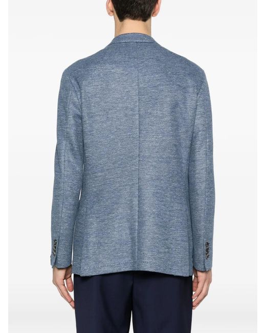 Latorre Blue Button-Fastening Blazer for men