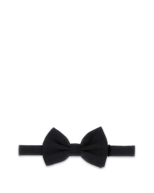 Prada White Satin Bowtie for men