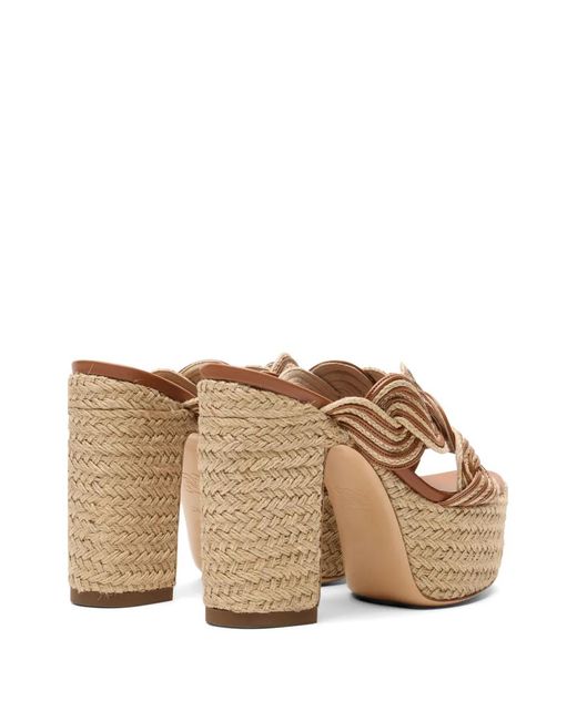 Casadei Natural Thaiti Platform Pumps