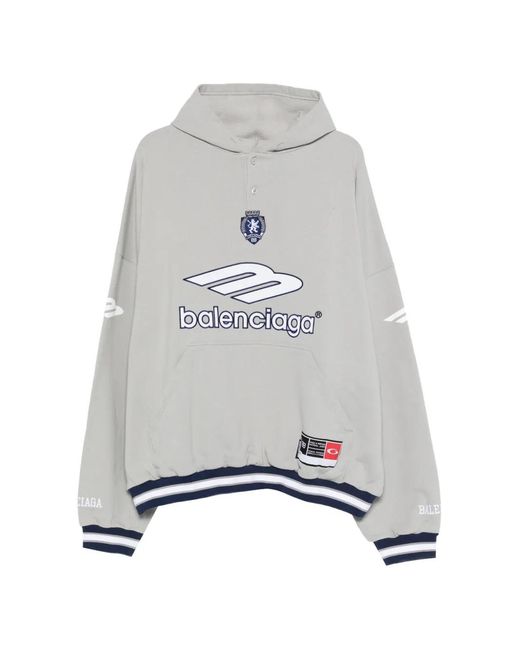 Balenciaga メンズ グレー ロゴ パーカー 【公式通販】