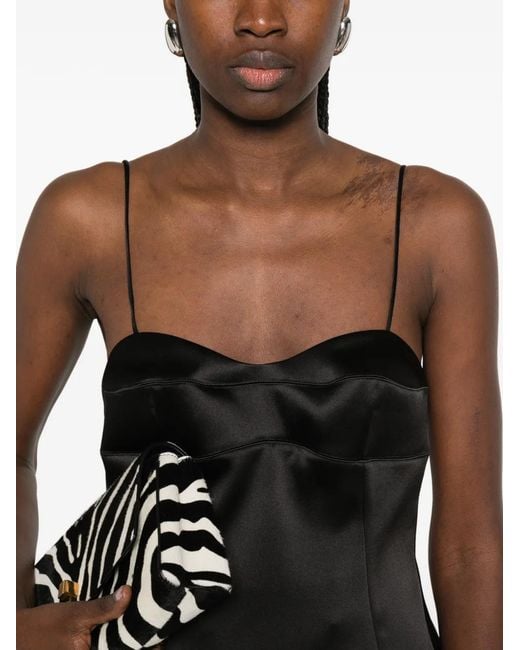 Rohe Black Spaghetti-Strap Sleeveless Top