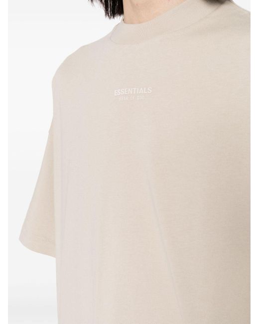 Fear Of God White Logo-print Cotton T-shirt for men