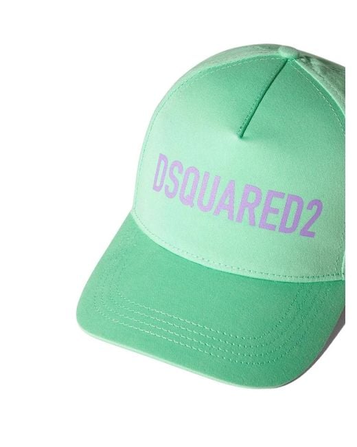 Gorra Con Logo Estampado DSquared² de hombre de color Green